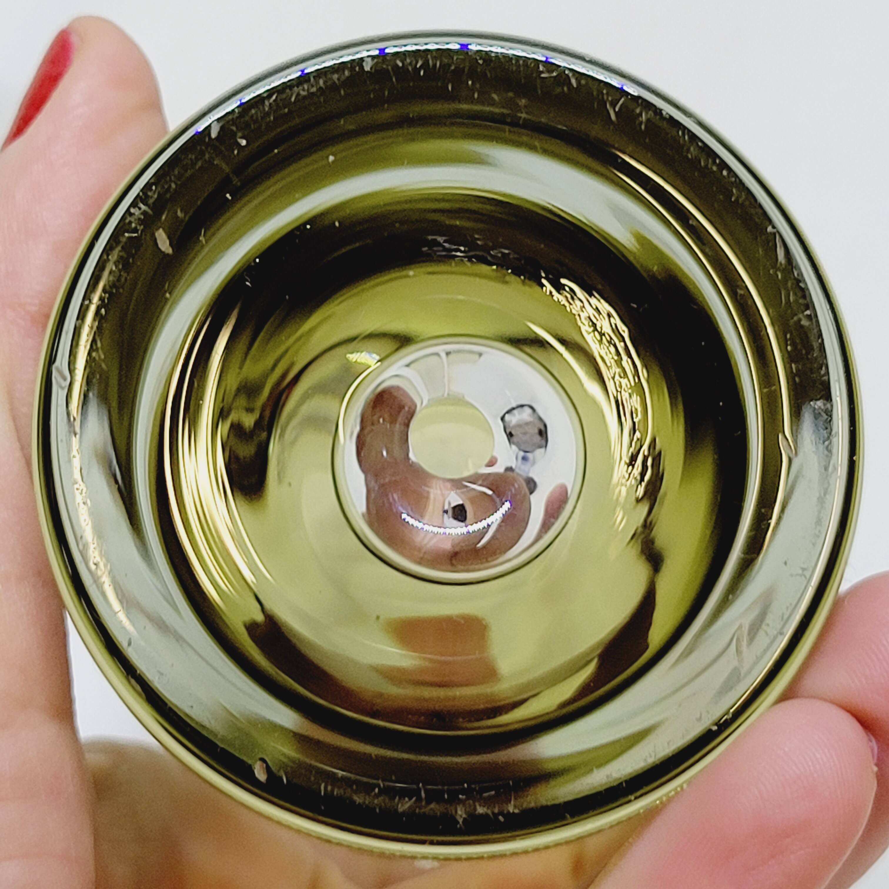 4 vintage whiskey glasses in smoked glass bubble design tapio wirkkala?