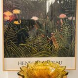 Amber glass cup