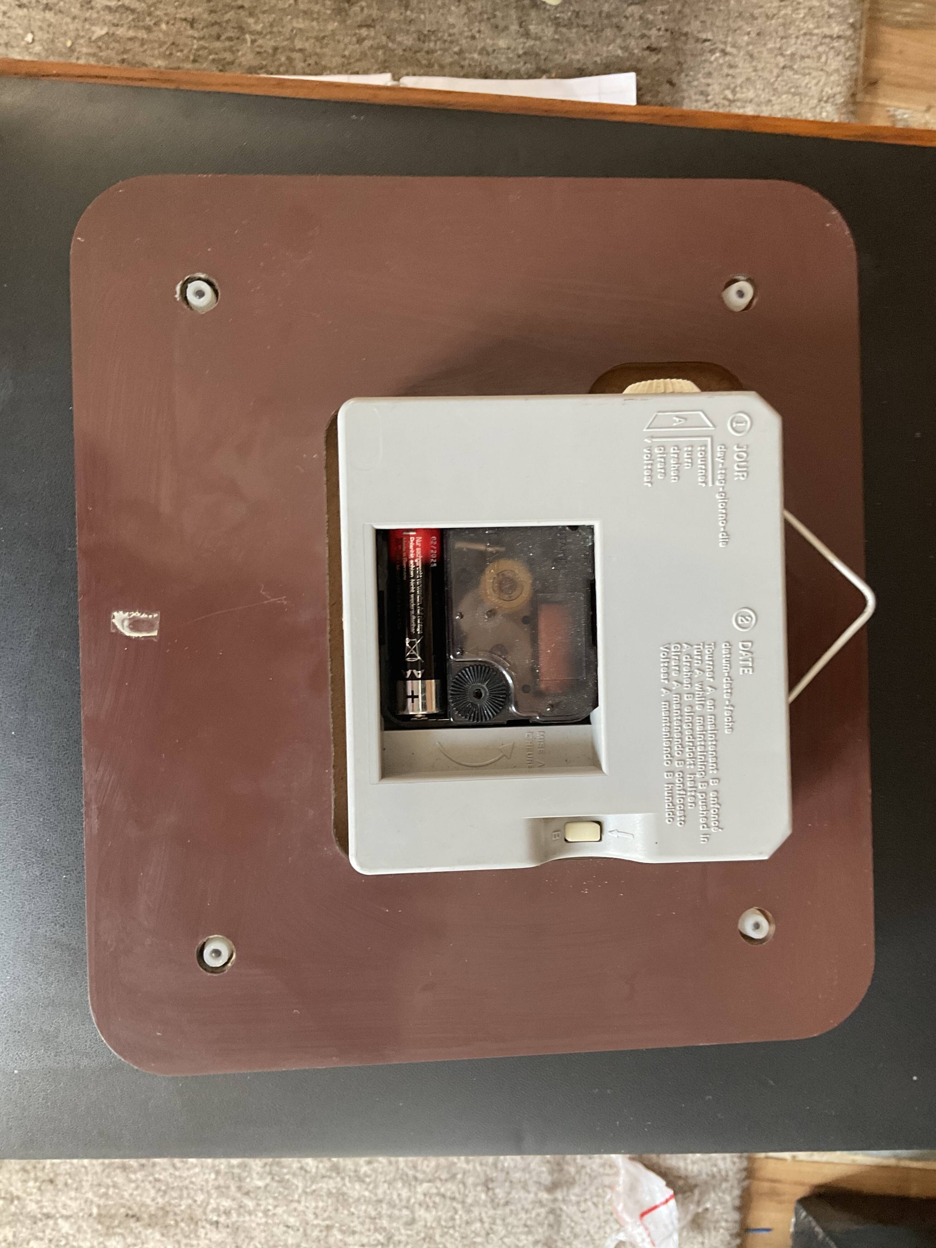 Vintage clock Japy in Formica 70s