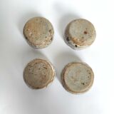 Set of 4 vintage stoneware shells