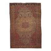 Tapis persan Farahan antique fait main 131 cm x 204 cm années 1910 - 1B153