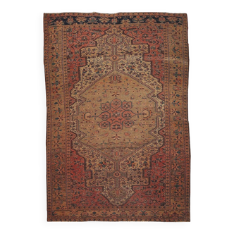 Handmade antique Persian Farahan rug 131cm x 204cm 1910s - 1B153