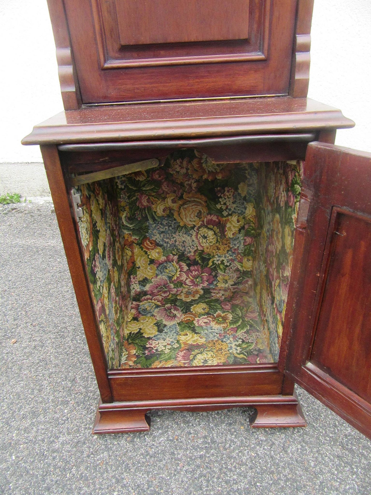 English mahogany bedside table