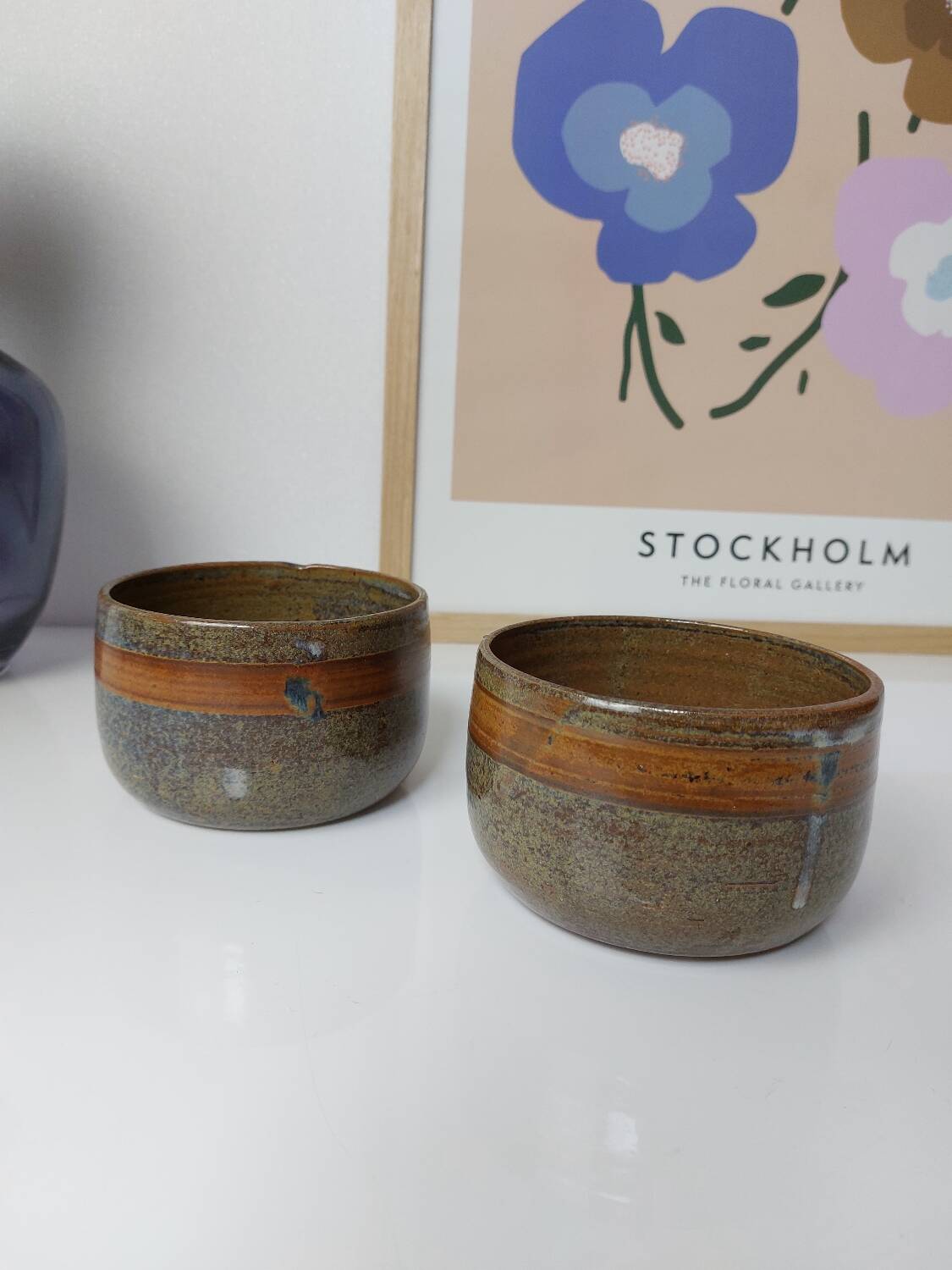 Glazed stoneware pots