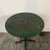 Garden table, wrought iron outdoor pedestal table