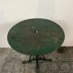 Garden table, wrought iron outdoor pedestal table