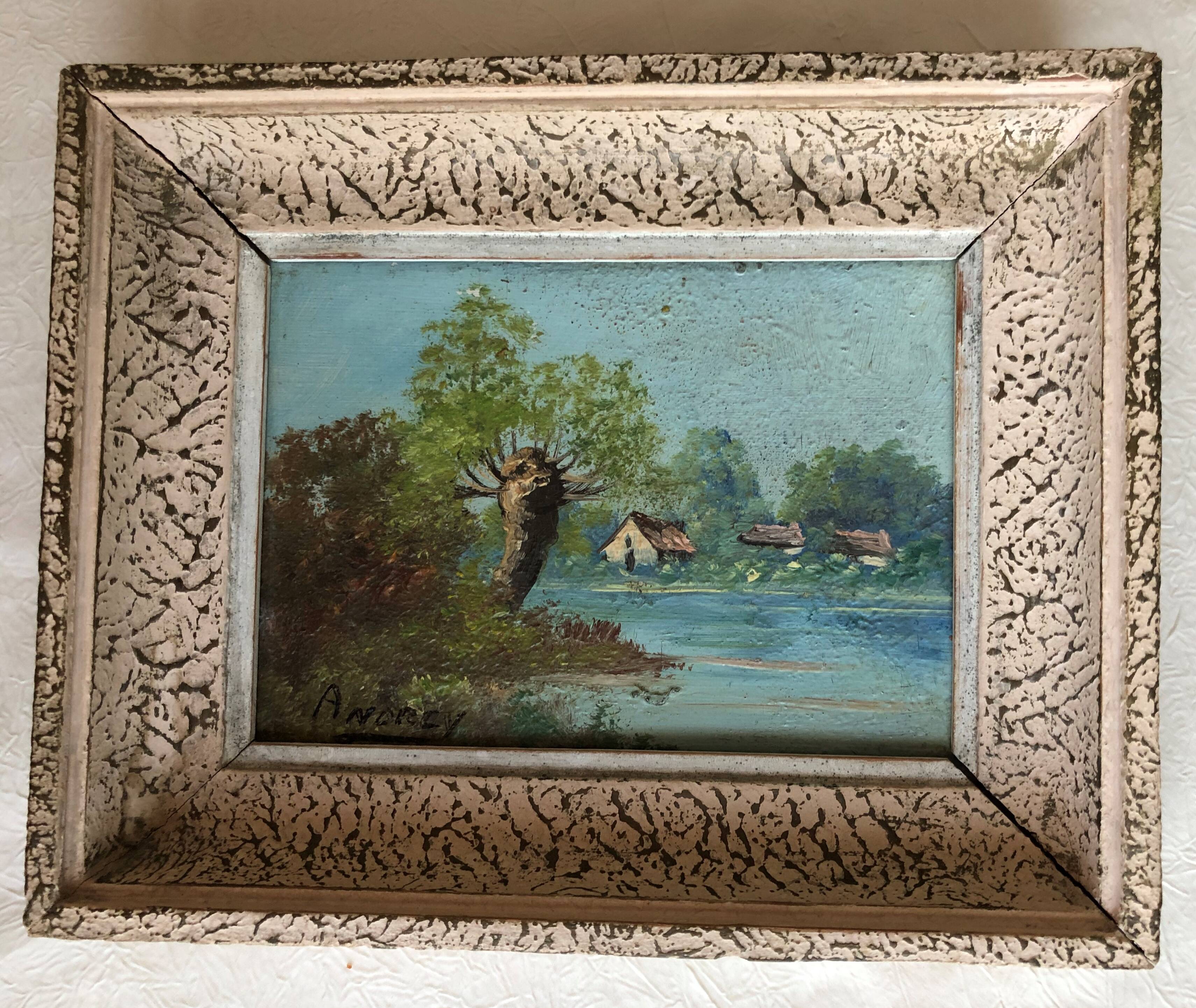 Oil on landscape panel