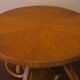 Circular bamboo coffee table, 1960s