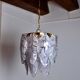 Mazzega chandelier in Murano lila glass, Italy, 1970