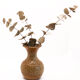 Vase vintage en grès pyrité façon soliflore