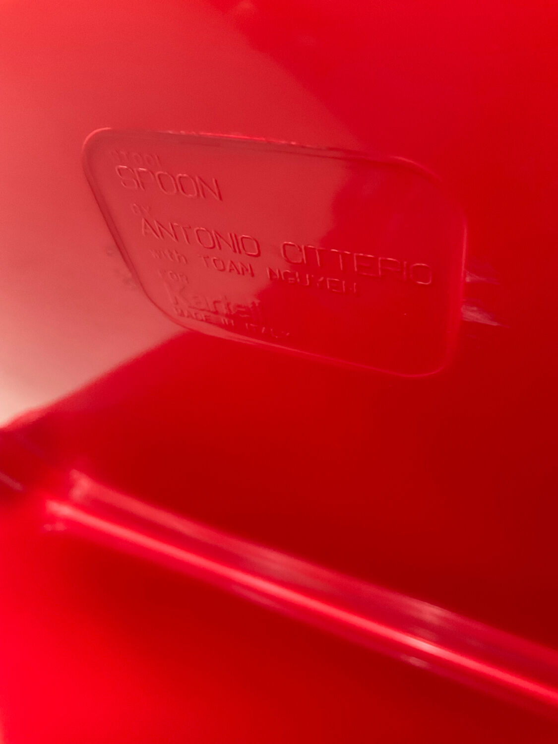 Spoon stool for Kartell by Antonio Citterio