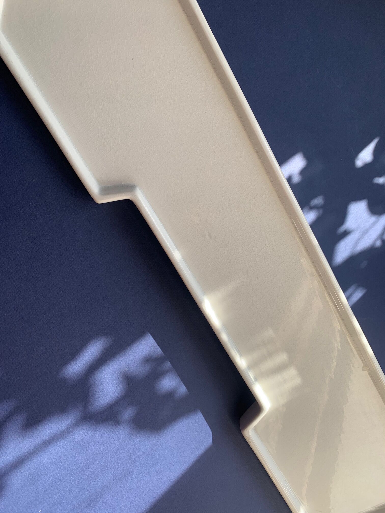 Bathroom shelf Art Deco in white porcelain 1930