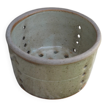 Old stoneware cheese drainer