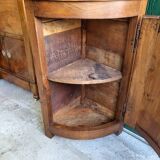 Beautiful 1 door corner in oak from the 19th century