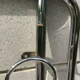 Chrome tubular cloakroom coat rack