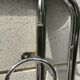 Chrome tubular cloakroom coat rack