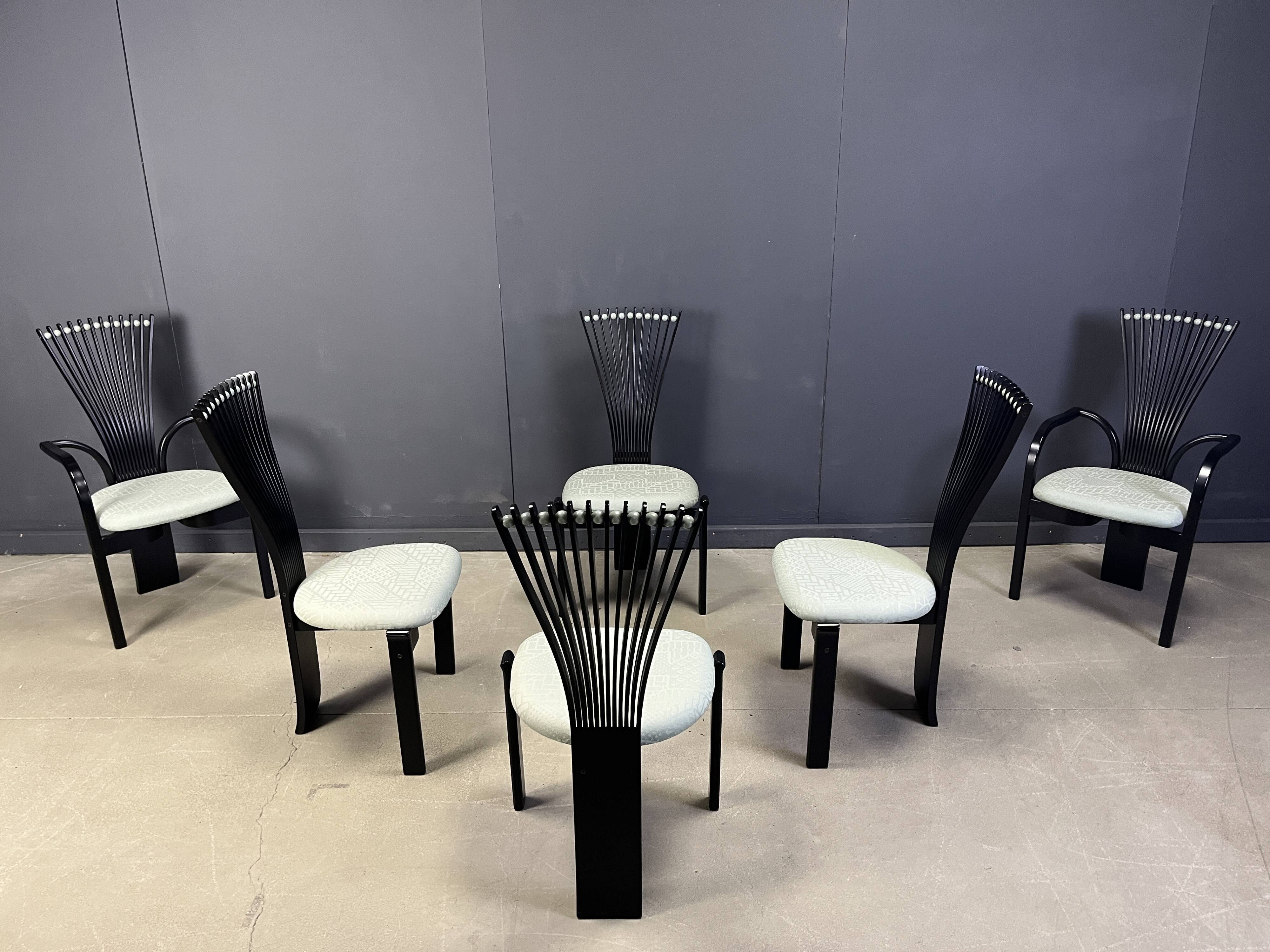Totem chairs by Torstein Nilsen for Westnofa, 1980s set of 6