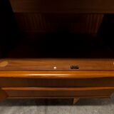 Scandinavian teak cabinet 1960 with mounting plan