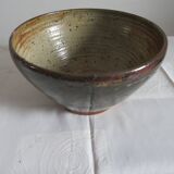 Large vernide sandstone bowl (by a ceramic potter)