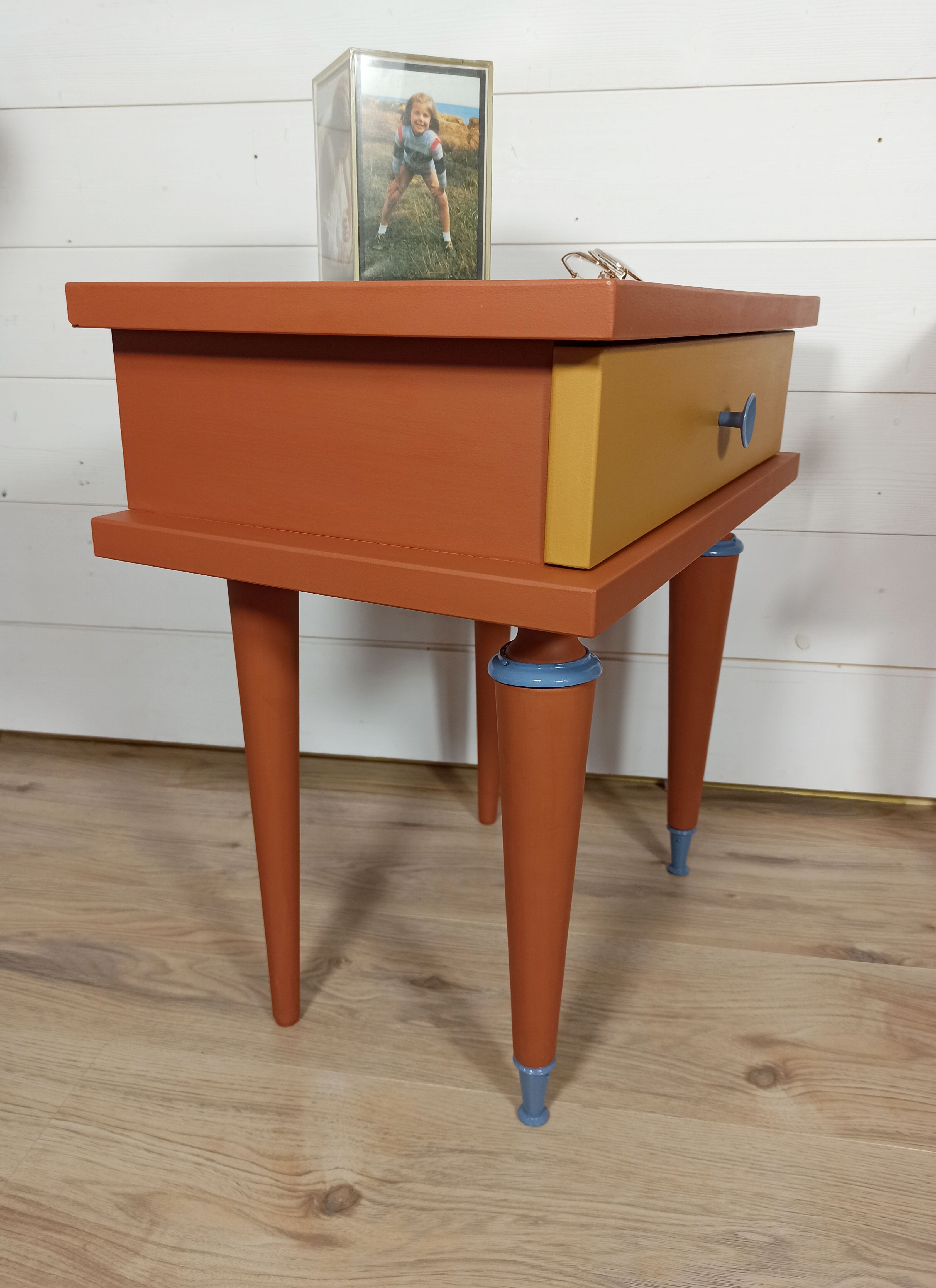 Pair of vintage bedsides