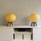 Set of 2 beautiful Foscarini table lamps with 80s Murano glass