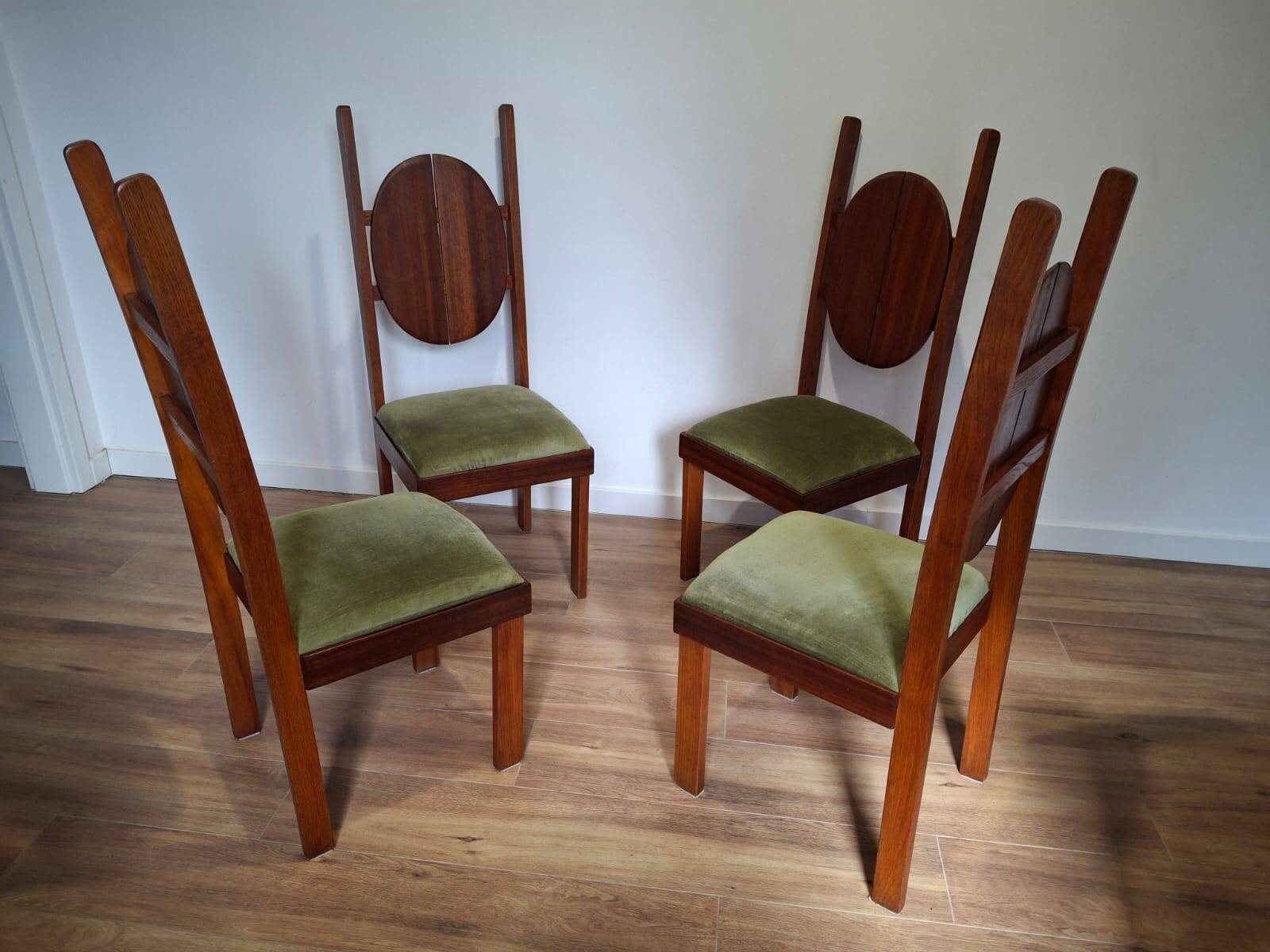 Set of four 1950s Chairs, Poland