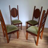 Set of four 1950s Chairs, Poland