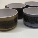 Set of 4 vintage ceramic fondue bowls
