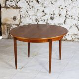 Vintage teak round table and 4 chairs, 1960