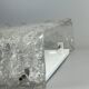 60s 70s ice glass flush mount ceiling lamp by Kaiser Leuchten Germany