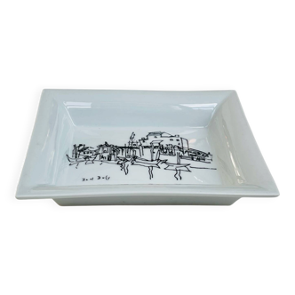 Limoges porcelain catchall - Raoul Dufy design - 1968 edition