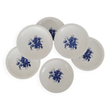 Old Earthenware Dinner Plates Sarreguemines Riva Bella Vintage