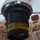 Lampe suspendue bois et cordage 1990s