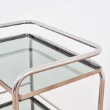 1970s Modernist Chrome Bar Cabinet
