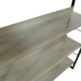 Free stanting Tomado shelving unit in metal and gray - 1960s Dutch Design