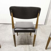 Lot of 4 Scandinavian chairs feet fused wood 60's