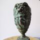Devil's head vase in bronze