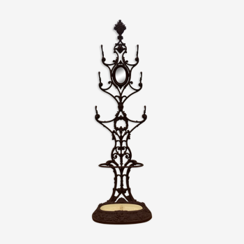 Alfred Corneau Brothers Charleville's coat holder in 19th century cast iron