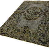 Handmade contemporary oriental grey carpet, 1970s 176 cm x 295 cm