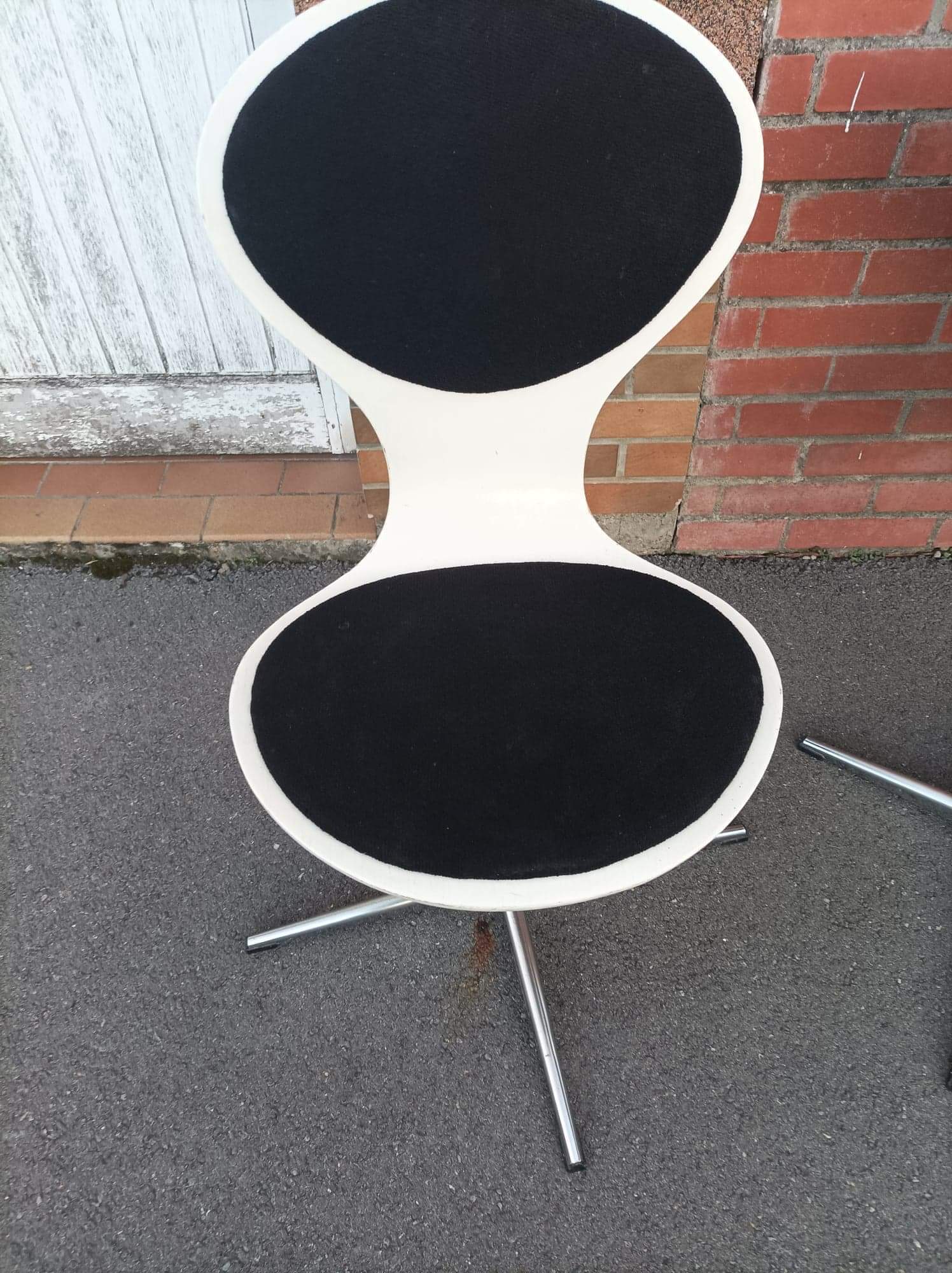 Vintage plywood swivel chairs by Elmar Flötotto - 1960
