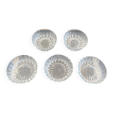 Set of 5 cut crystal ramekins