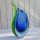 Vase Murano, Seguso, par Flavio Poli. Design Italie