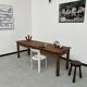223 cm pine farmhouse table, 1970s