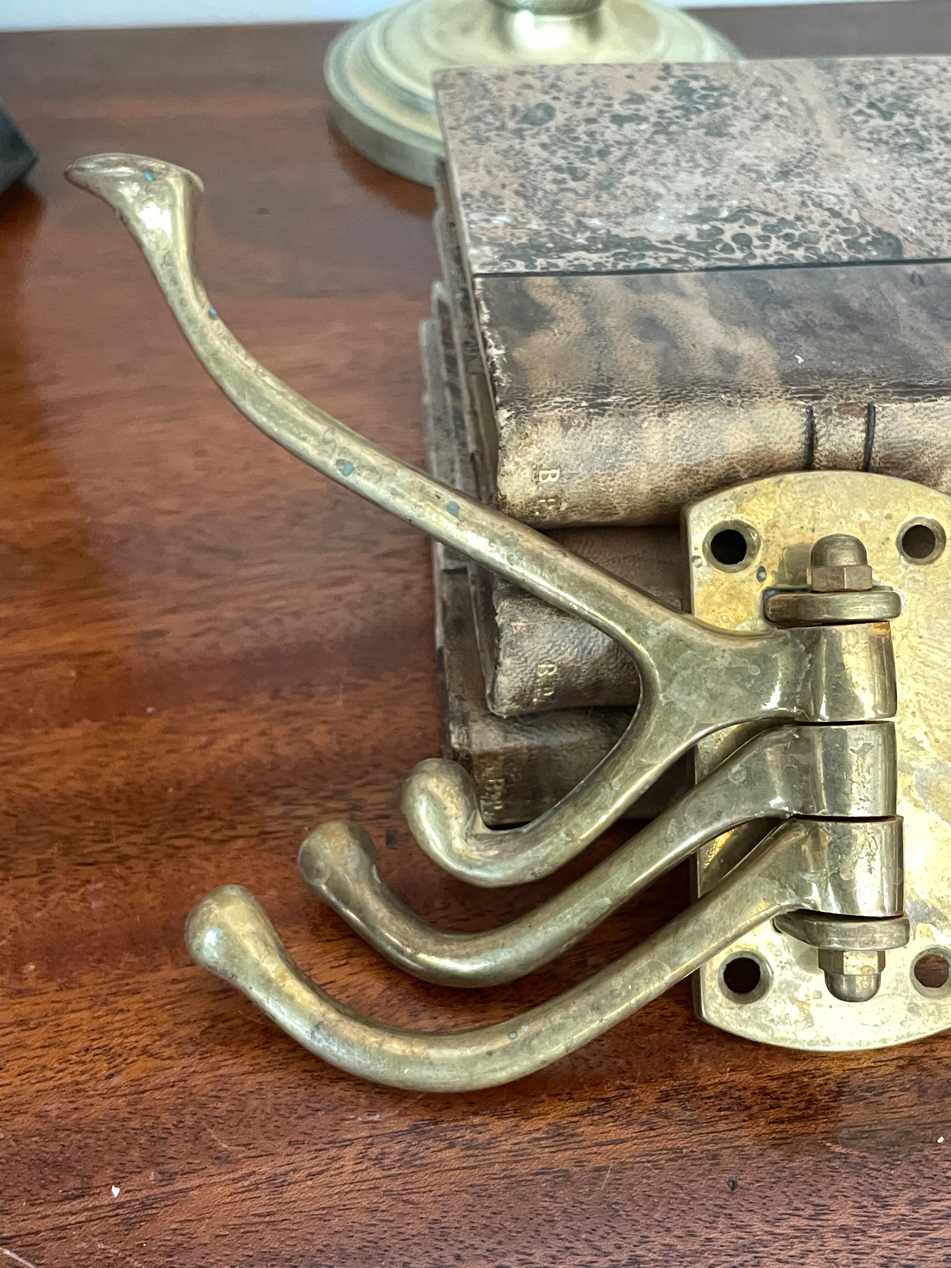 Old brass boat hook