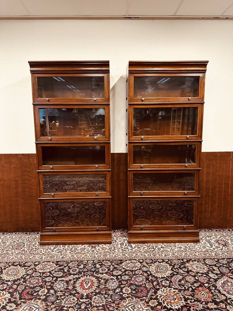 Classic English Globe Wernicke stackable barrister Bookcase