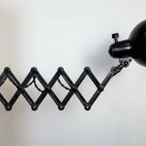 Black Industrial Bauhaus Scissor Wall Lamp from Kaiser Idell, 1930s