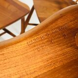 Scandinavian teak dining set with table and 4 chairs, 1960's