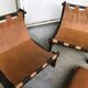 Pair Of Scandinavian Armchairs By Carl Straub Leather Circa1960