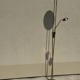 Lampadaire doré à liseuse led