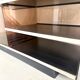 Hi-Fi furniture in smoked plexiglass and aluminium, Eric Maville